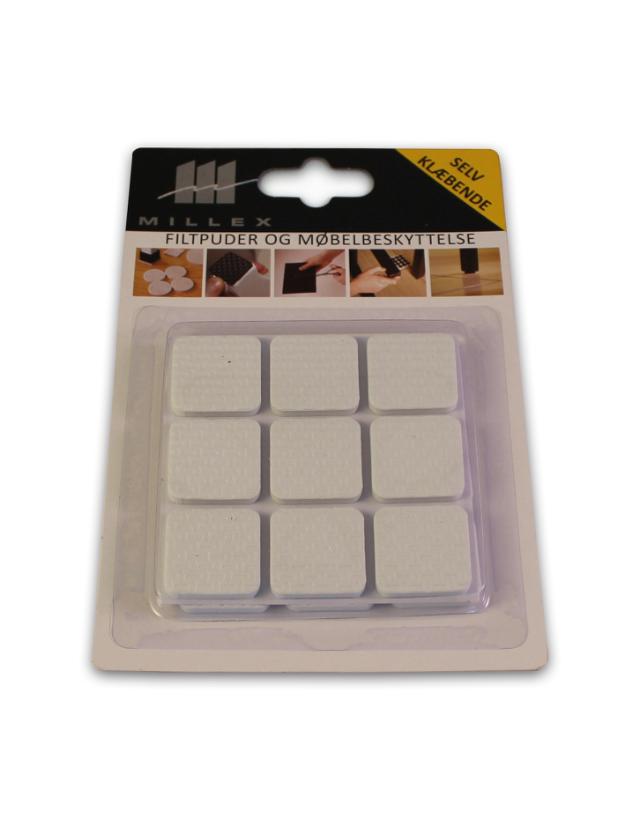 MILLEX 18 STK FILTDUPPER - 25 MM - HVID