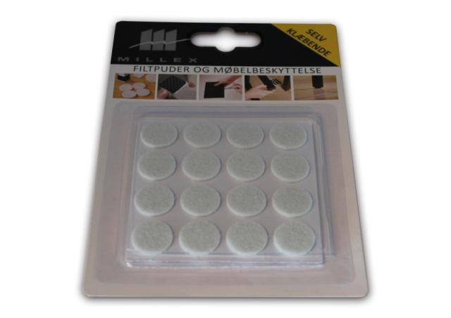 MILLEX 32 STK FILTDUPPER - 18 MM - HVID
