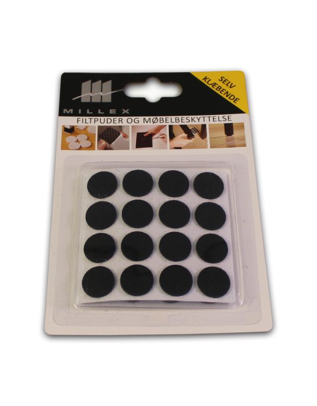 MILLEX 32 STK FILTDUPPER - 18 MM - SORT