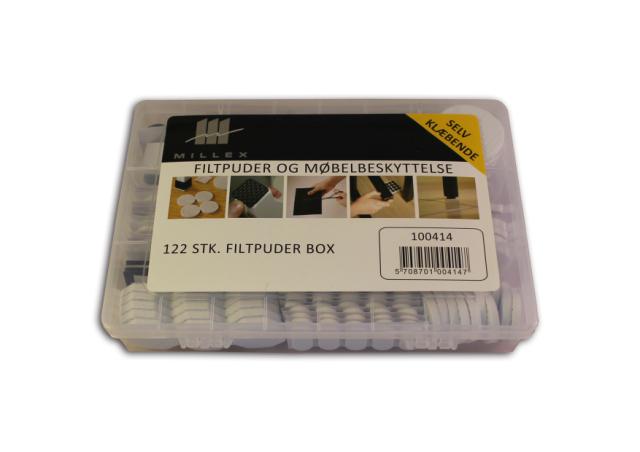 MILLEX 122 STK FILTDUPPER - ASSORTERET - HVID