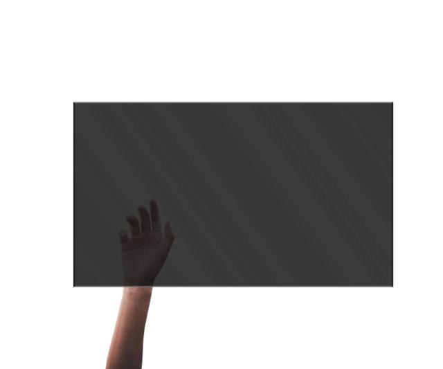 MILLEX PLASTGLAS - 500 X 1000 X 4 MM - SORT