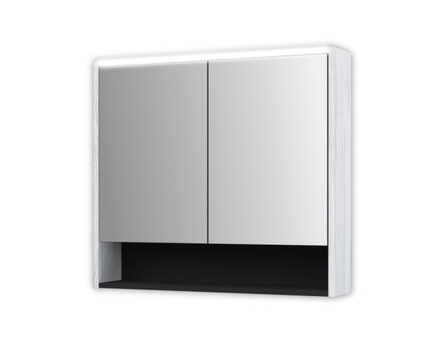 JOKEY PRENT SPEJLSKAB - 80 CM - HVID/SORT VINTAGE