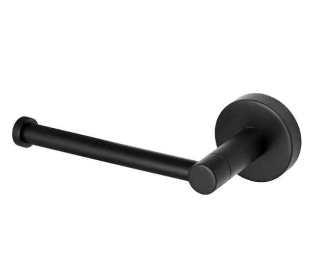 HACEKA KOSMOS MAT BLACK TOILETRULLEHOLDER - HØJREVINKLET