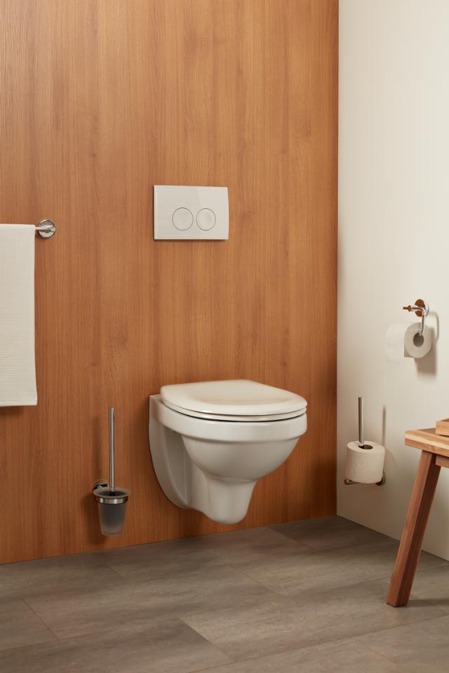 HACEKA KOSMOS CHROME TOILETRULLEHOLDER