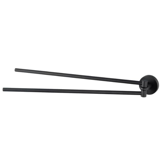 HACEKA KOSMOS MAT BLACK DOB.. SVINGBAR HÅNDKLÆDESTANG