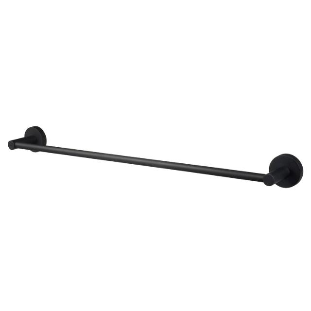 HACEKA KOSMOS MAT BLACK ENKELT HÅNDKLÆDESTANG