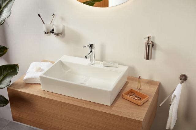 HACEKA KOSMOS CHROME ENKELT HÅNDKLÆDESTANG