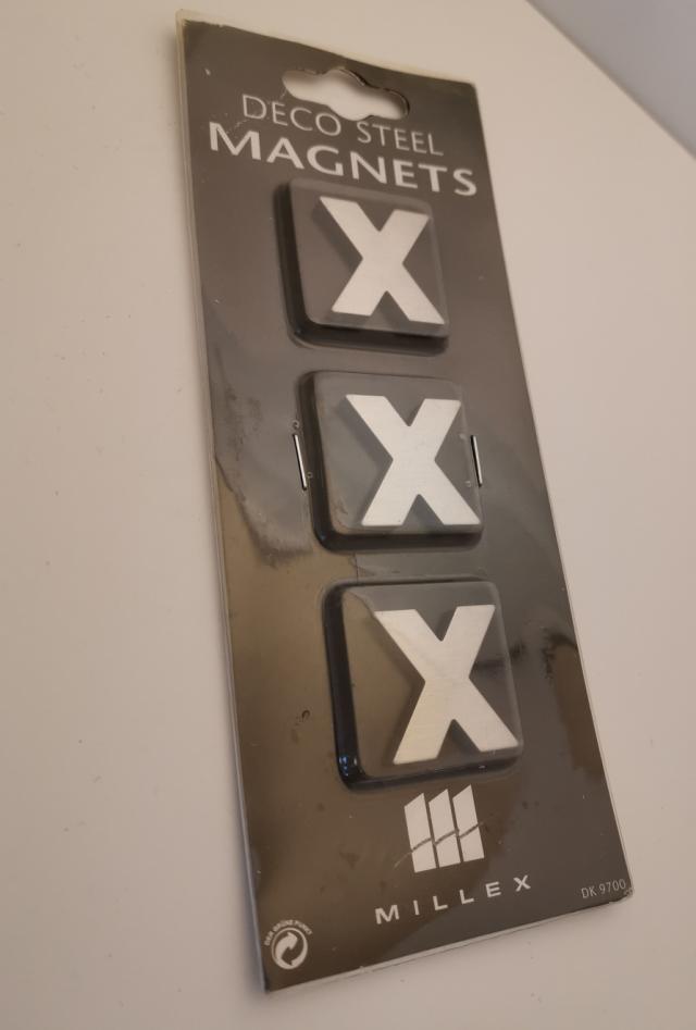 MILLEX MAGNET KRYDS 3 STK - KROM