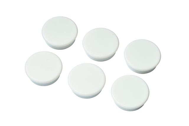 MILLEX MAGNET 6 STK - 25 MM - HVID
