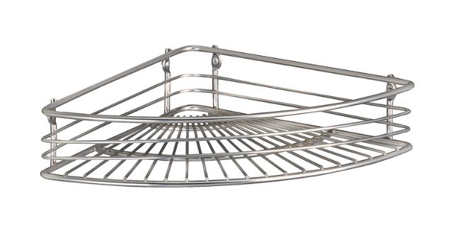 *WENKO MILANO ENKEL HJØRNEHYLDE - BØRSTET