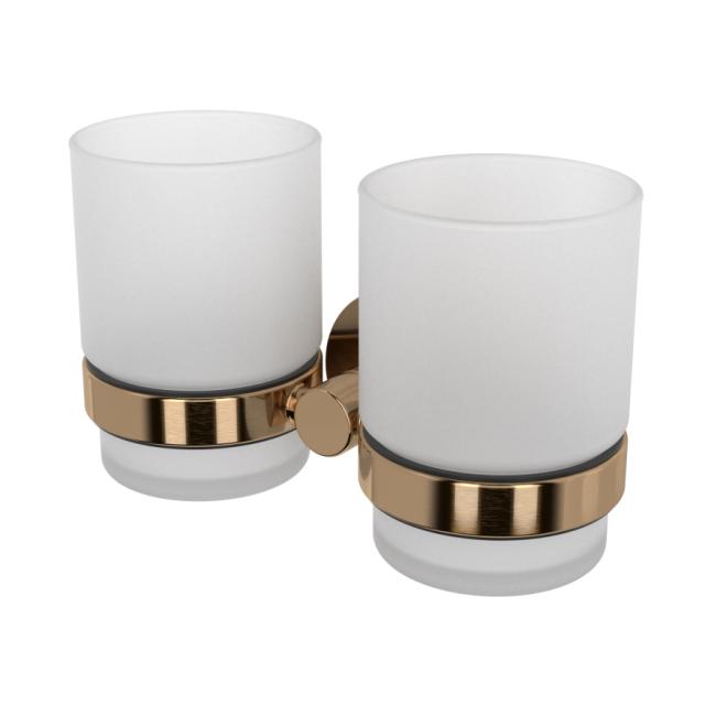 HACEKA KOSMOS BRUSHED COBBER KRUS HOLDER DOBBELT GLAS