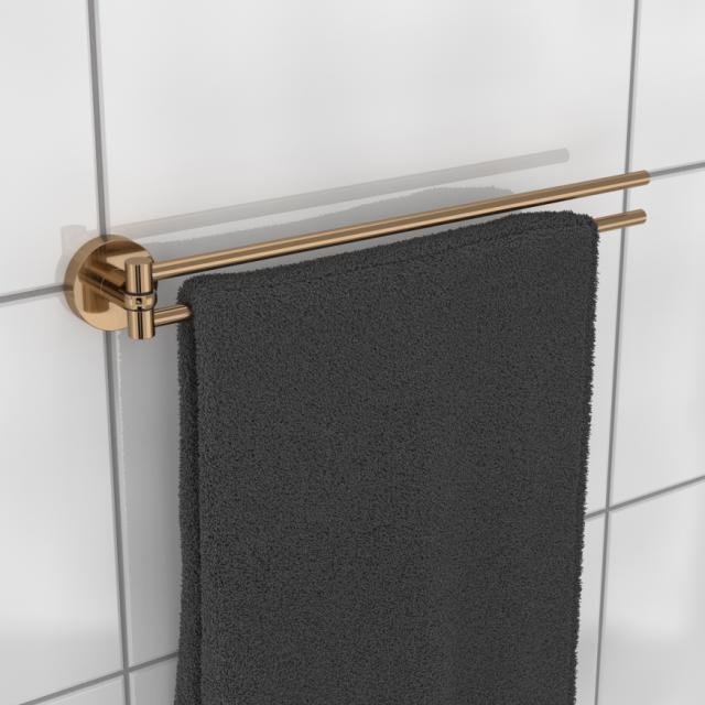 HACEKA KOSMOS BRUSHED COBBER DOBBELT HÅNDKLÆDESTANG 42CM