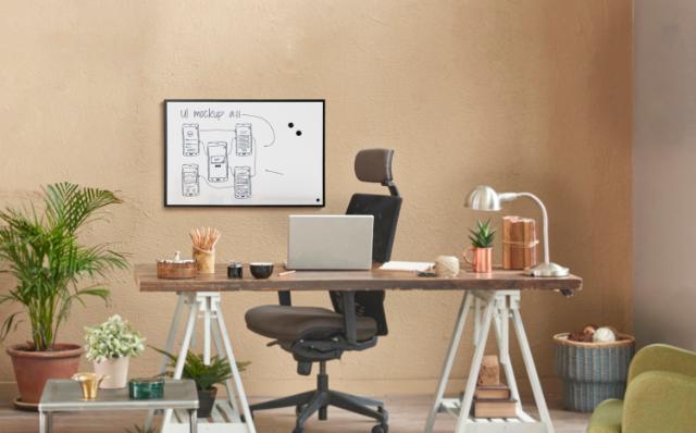 MILLEX MAGNETISK TAVLE M/ SORT RAMME - HVID