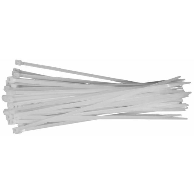 WERKZEYT KABEL STRIPS 250 MM, 50 STK HVID