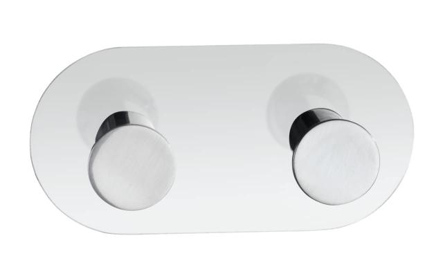 WENKO CONA DUO KLÆBEKROG I BLANKT/STÅL