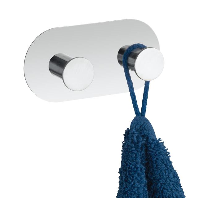 WENKO CONA DUO KLÆBEKROG I BLANKT/STÅL