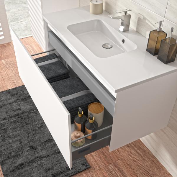 ALLIBERT NORDIK UNDERSKAB 100 CM - MAT HVID