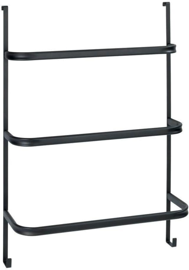 WENKO HÅNDKLÆDEHOLDER TIL DØR - SORT