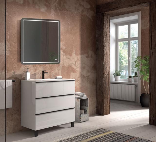 ALLIBERT SANTIAGO UNDERSKAB 80 CM - HVID HØJGLANS