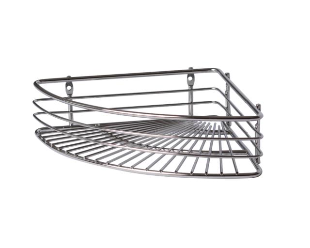 WENKO *MILANO ENKEL HJØRNEHYLDE - RUSTFRIT STÅL