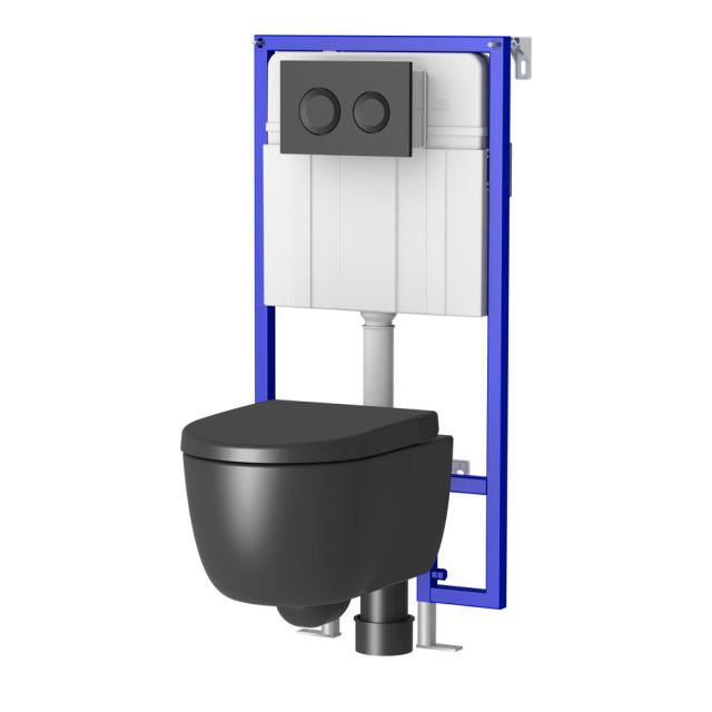 ALLIBERT KASTELO KOMPLET SÆT - MAT SORT