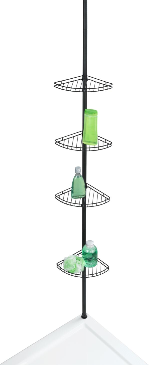 WENKO PREA TELESKOPSTANG - MAT SORT R.ST