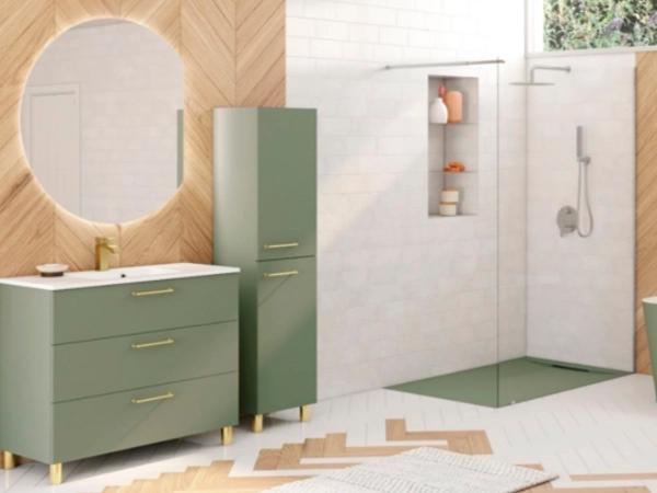 ALLIBERT KOBO UNDERSKAB 100 CM - EUCALYPTUS MAT GRØN