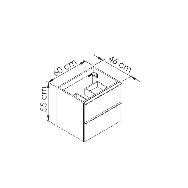 ALLIBERT LOFT-GAME UNDERSKAB 60 CM - HALIFAX EG