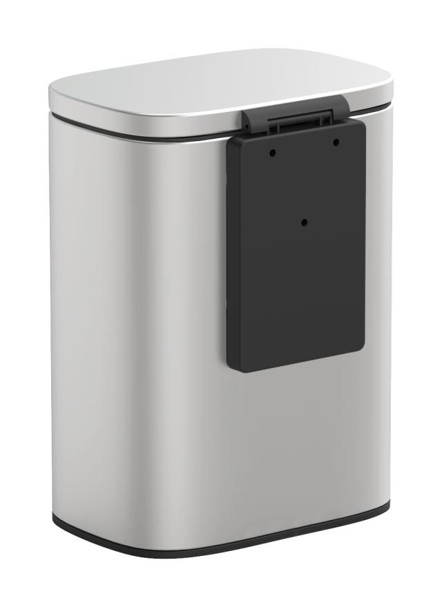 WENKO RUSTFRI STÅL VÆGMONTERET SKRALDESPAND SRAE 5L MAT