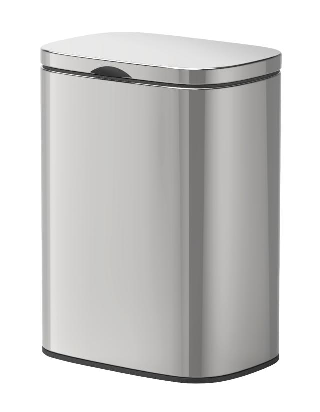WENKO SARE VÆGMONTERET SKRALDESPAND 5L - RUSTFRI STÅL SHINY