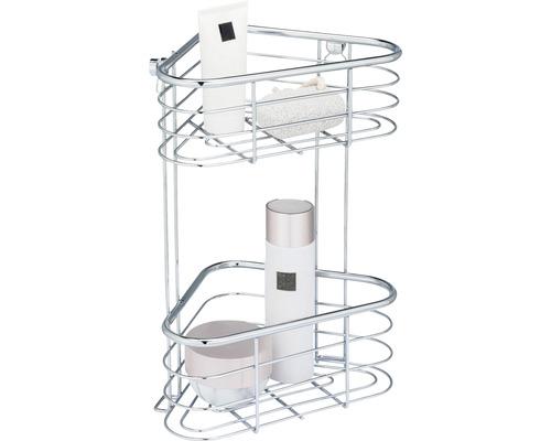 WENKO TRESTINA HJØRNEHYLDE M/2 HYLDER - KROM