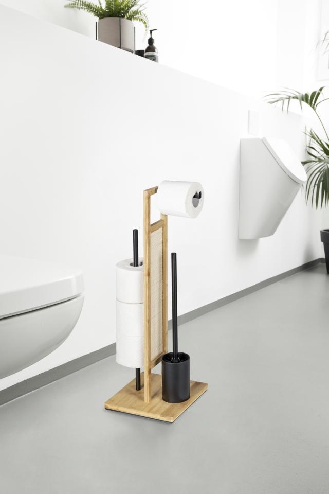WENKO ALLEGRE FRITSTÅNDE TOILETBØRSTE - BAMBUS