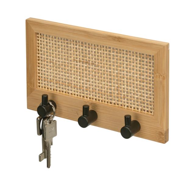 *WENKO ALLEGRE KNAGERÆKKE M/3 KNAGER - BAMBUS