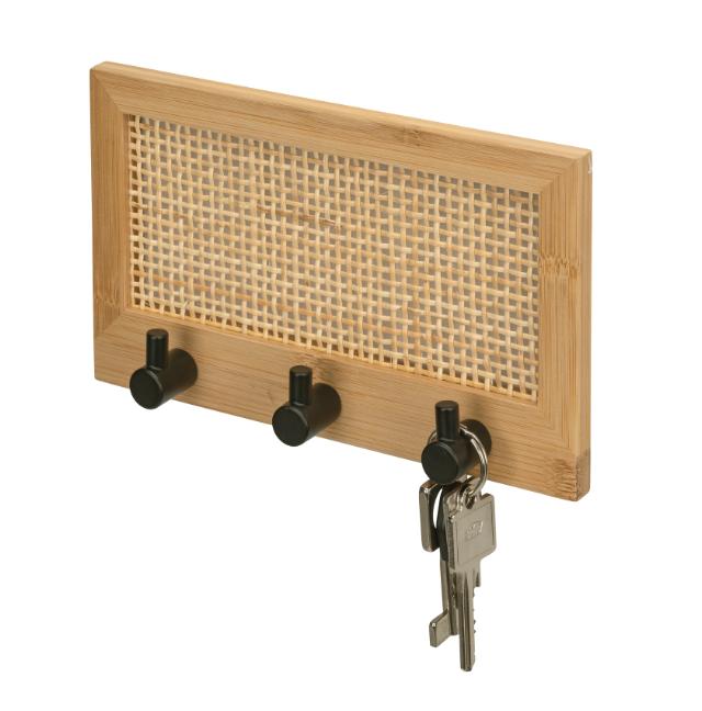 *WENKO ALLEGRE KNAGERÆKKE M/3 KNAGER - BAMBUS