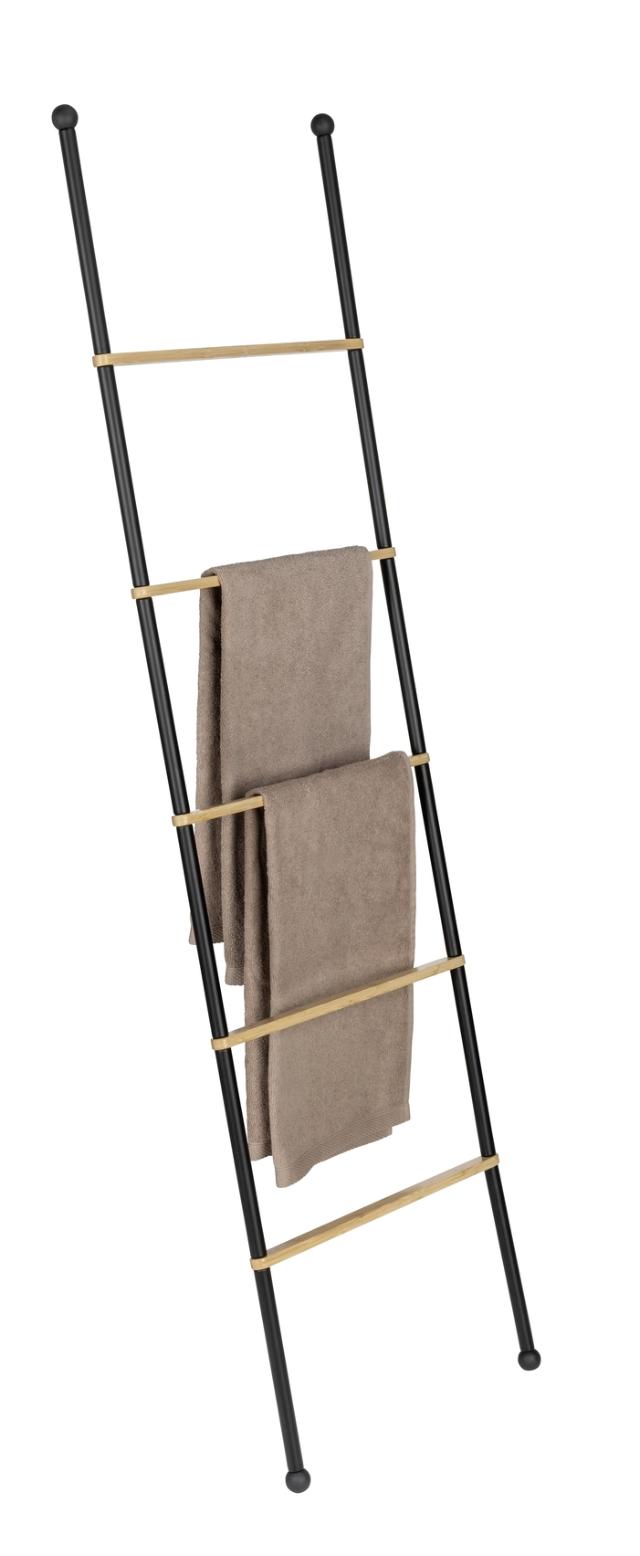 WENKO BAMBUSA HÅNDKLÆDESTIGE - SORT/BAMBUS