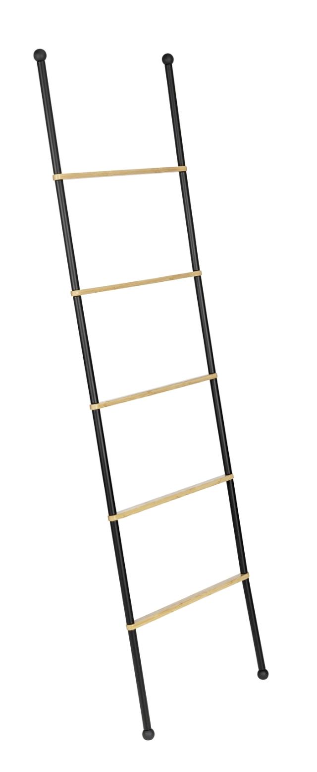 WENKO BAMBUSA HÅNDKLÆDESTIGE - SORT/BAMBUS