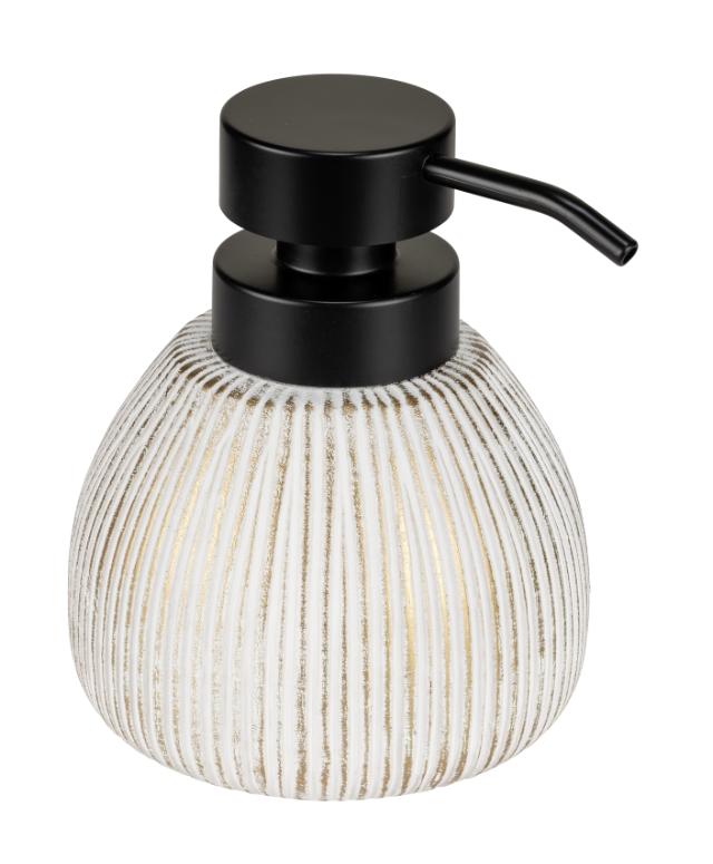 WENKO PASCOLI SÆBEDESPENSER - HVID / GULD