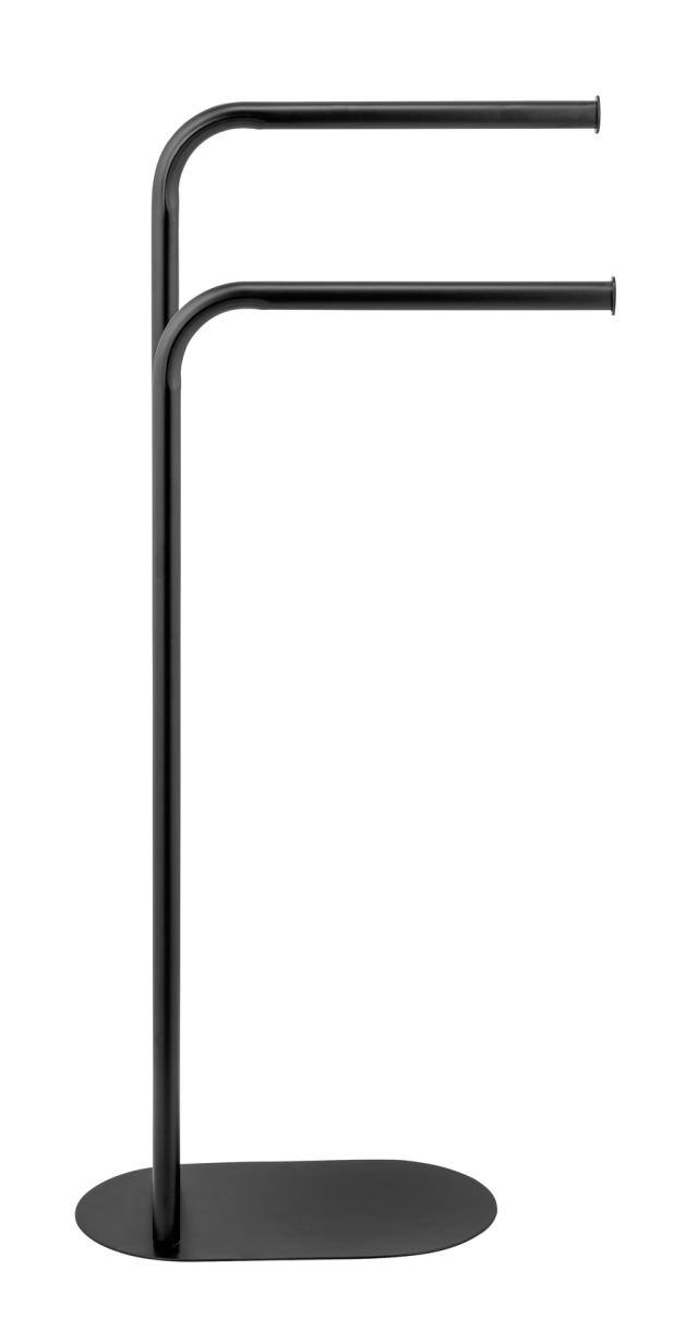 WENKO LEVANTE DOBBELT HÅNDKLÆDEHOLDER - SORT