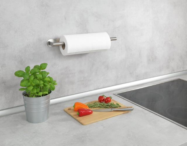 WENKO OREA TURBO-LOC KØKKENRULLEHOLDER - RUSTFRI STÅL