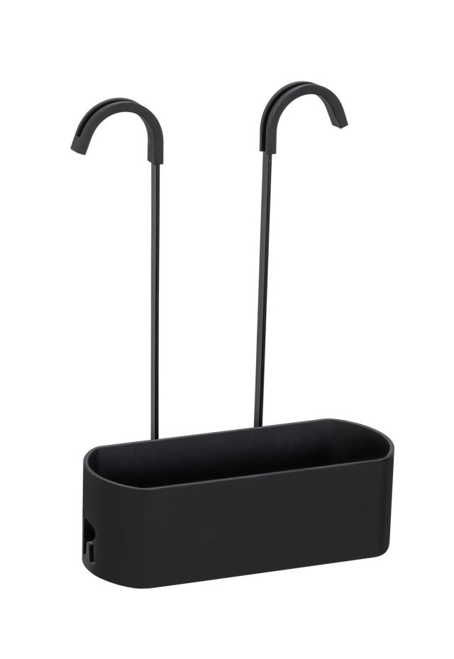 WENKO GAROS SHOWER CADDY T/ ARMATUR - SORT