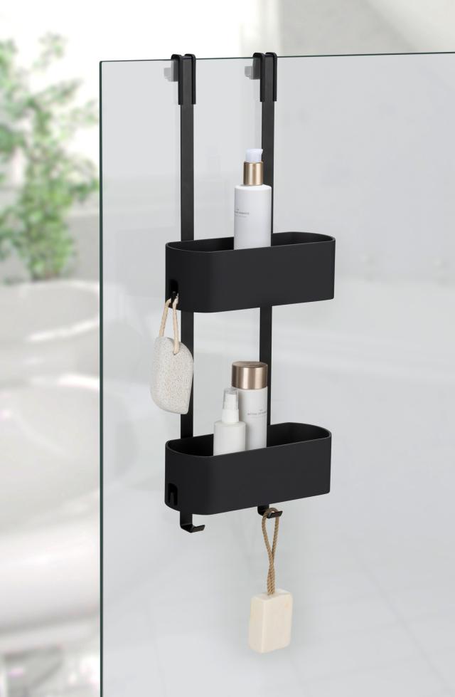 WENKO GAROS SHOWER CADDY - SORT