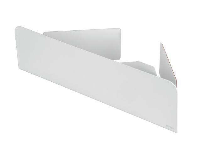 WENKO LIZAN TURBO-LOC HJØRNEHYLDE T/ BAD - HVID