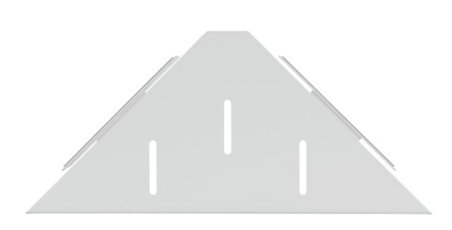 WENKO LIZAN TURBO-LOC HJØRNEHYLDE T/ BAD - HVID