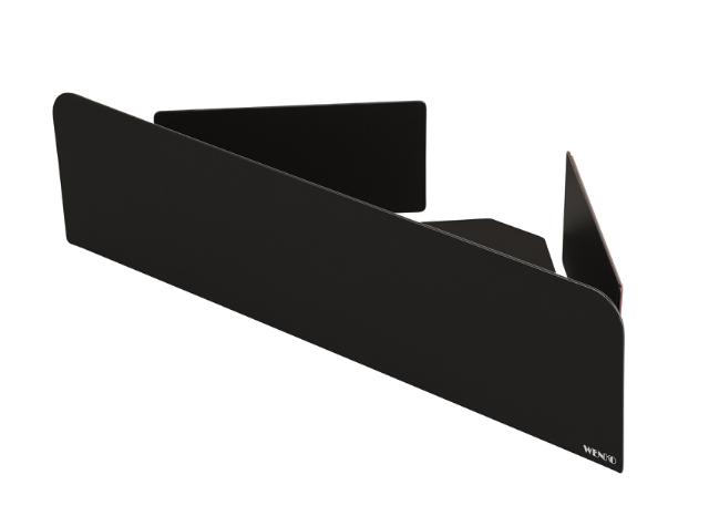 WENKO LIZAN TURBO-LOC HJØRNEHYLDE T/ BAD - SORT