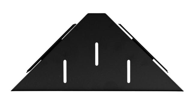 WENKO LIZAN TURBO-LOC HJØRNEHYLDE T/ BAD - SORT