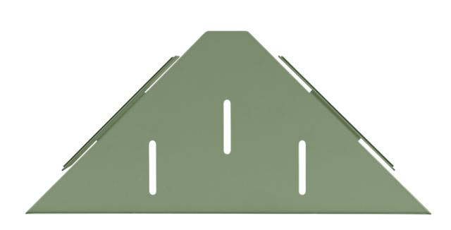 WENKO LIZAN TURBO-LOC HJØRNEHYLDE T/ BAD - GRØN