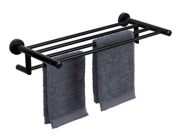 WENKO MONTIANO HÅNDKLÆHOLDER - MAT SORT