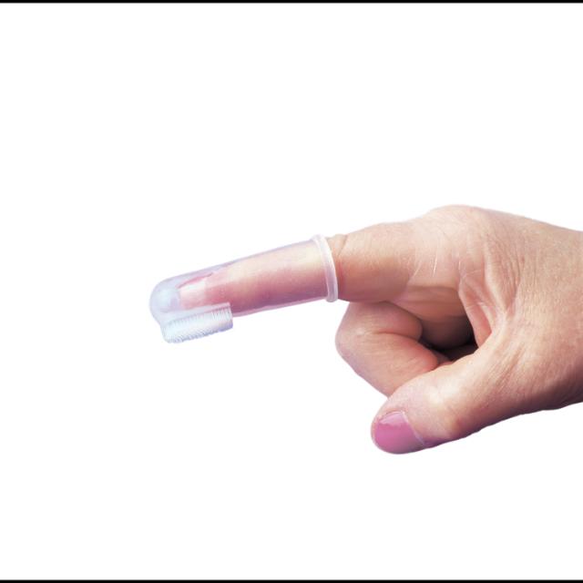 DREAMBABY SILIKONE FINGER TANDBØRSTE - TRANSPARENT