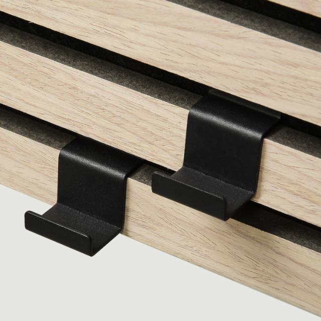 MILLEX KNAGER 2 STK T/ VANDRET AKUSTIKPANEL- SORT