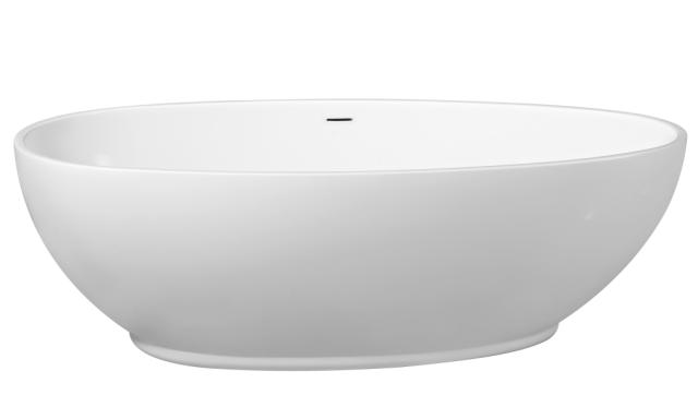 BEST DESIGN BOMBER BADEKAR - 180 CM - HVID / SORT